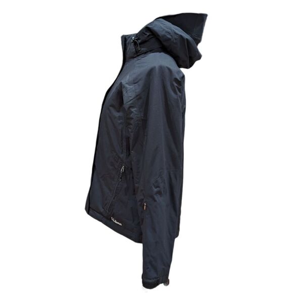 L.L. Bean Women's Black Insulated Primaloft Shell Jacket Zip up Hoody Size S - Picture 6 of 13